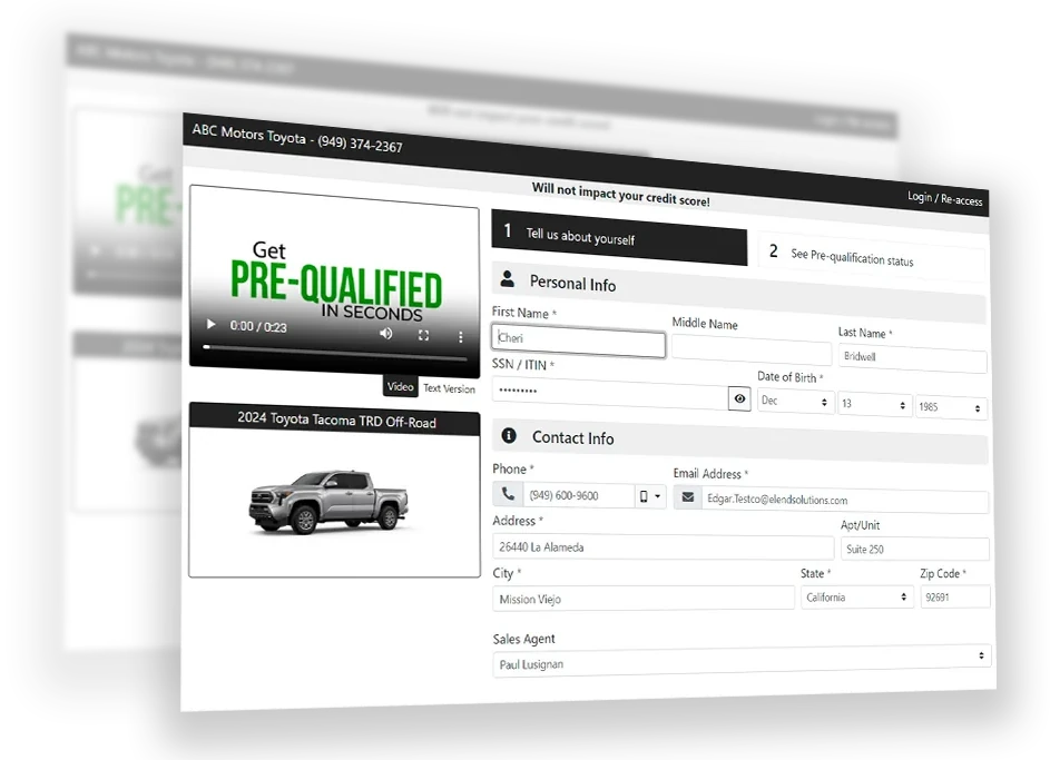 Connected Retailing Credit Enquiry