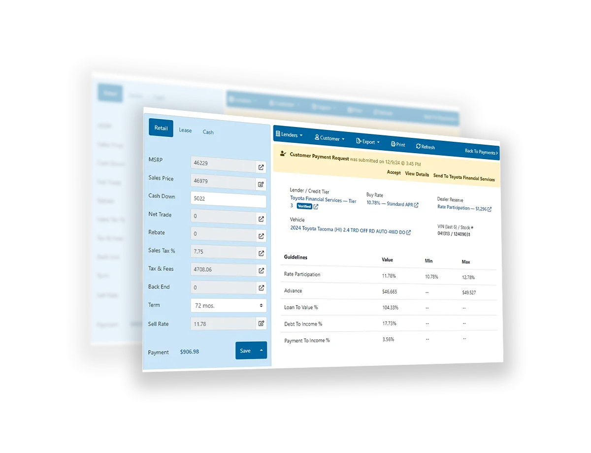 Lender Qualified Terms